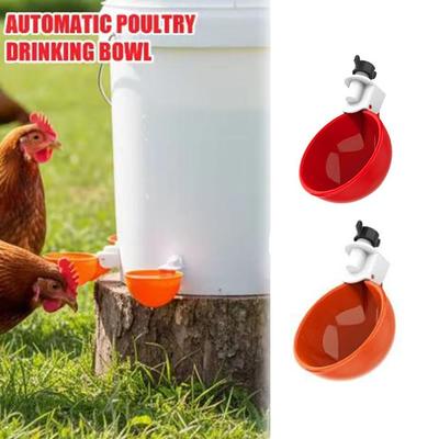 8 Stück Plastik Automatischer Hühnertränke Einfache Installation Hängender Enten Trinkbecher Größere Kapazität Vogel Trinknäpfe Geflügelhof