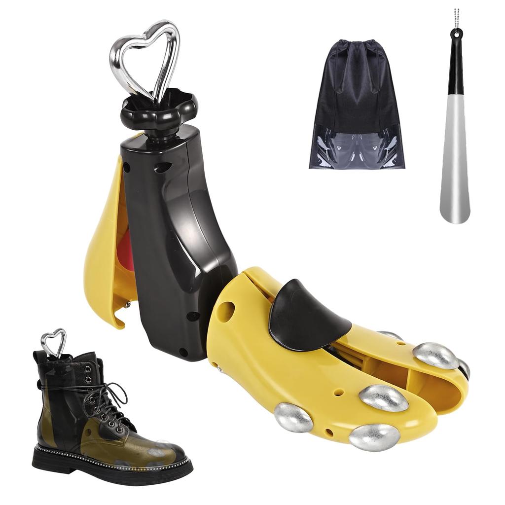 UHIAGREE Shoe Prevents Adjusts and Prevents Shape Includes and Set 1 Not a Stretcher, Blisters, Size, Change, Shoehorn, Men's Women's (Yellow (L