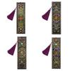 Custom Mandala Mosaic PU Leather DIY Diamond Painting Bookmark R-M038-059/AA129-153