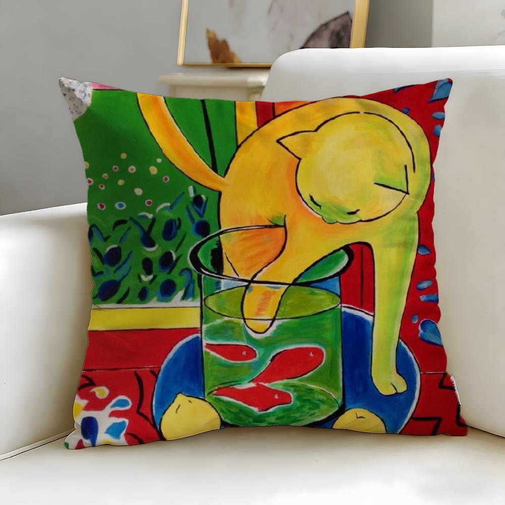Classic Artist Henri Matisse Cushion Cover Soft & Easy-Wash Pillow Case – Versatile for Couch, Bed, Travel and Office