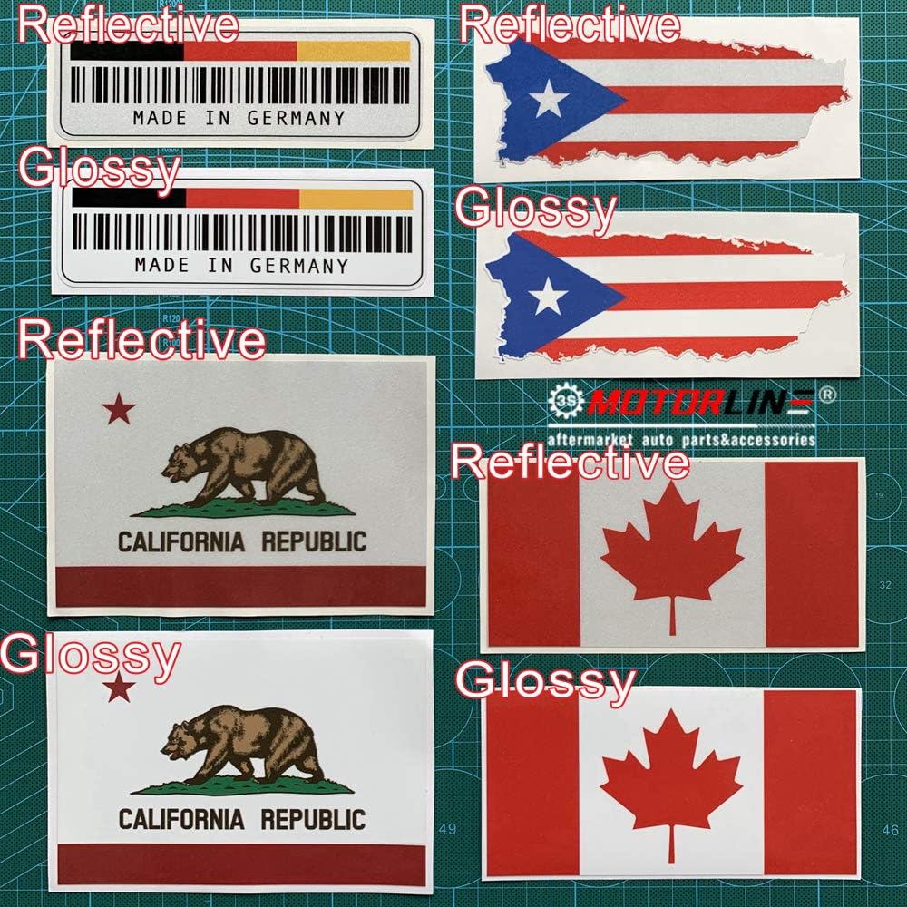 2 Pack Reflective, 4 Inches, 6 Inches - Lineman n Flag Electrical Power Line Pole Sticker Decal Vinyl Black Distressed Tattered 03203a - for Car Boat