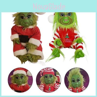 Charming 20cm Grinch Plush Doll Excellent For Kids Christmas Toys And Gifts