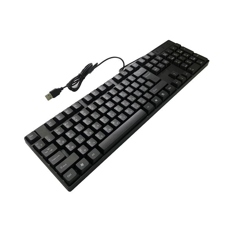 Multilingual USB Wired Keyboard with Russian, Arabic, Spanish, and French Layouts