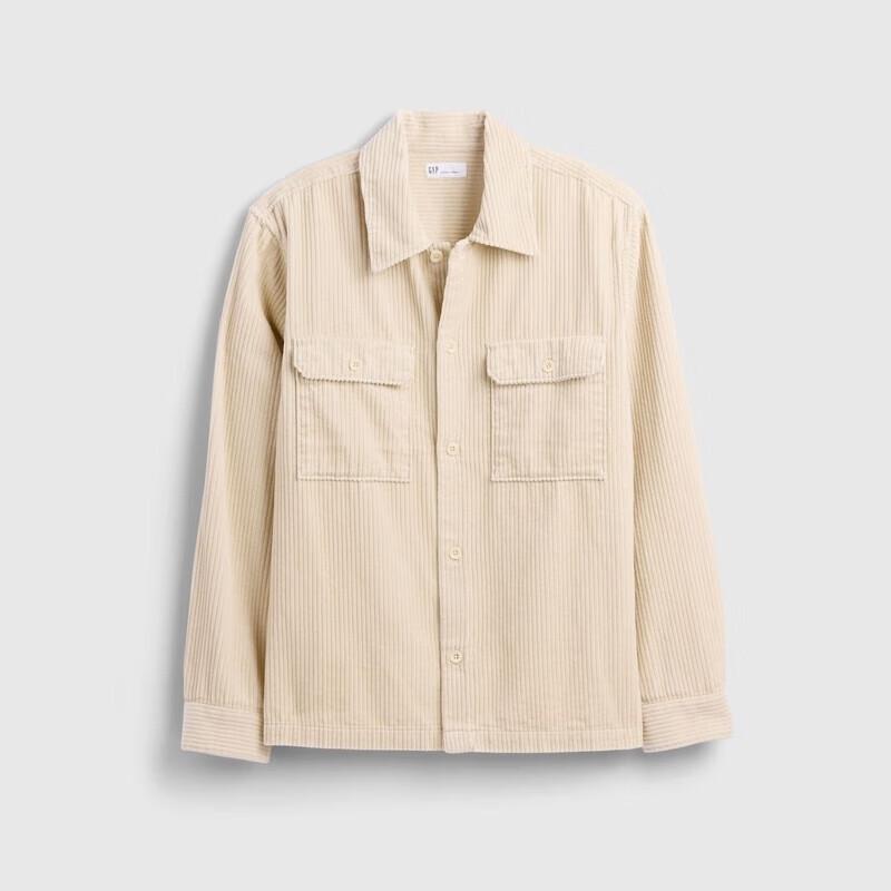 GAP Men's Corduroy Chest Pocket Long Sleeve Shirt