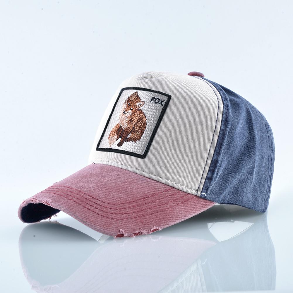 Snapback Dad Klobouky Muži Móda Výšivka Fox Baseball Cap Ženy Outdoor Prodyšná Bavlna Klobouk s kšiltem