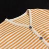 Cotton Jacket Women Summer Long Sleeve Striped Women's Dress Comfortable Stretchy Loose Short Jacket Women