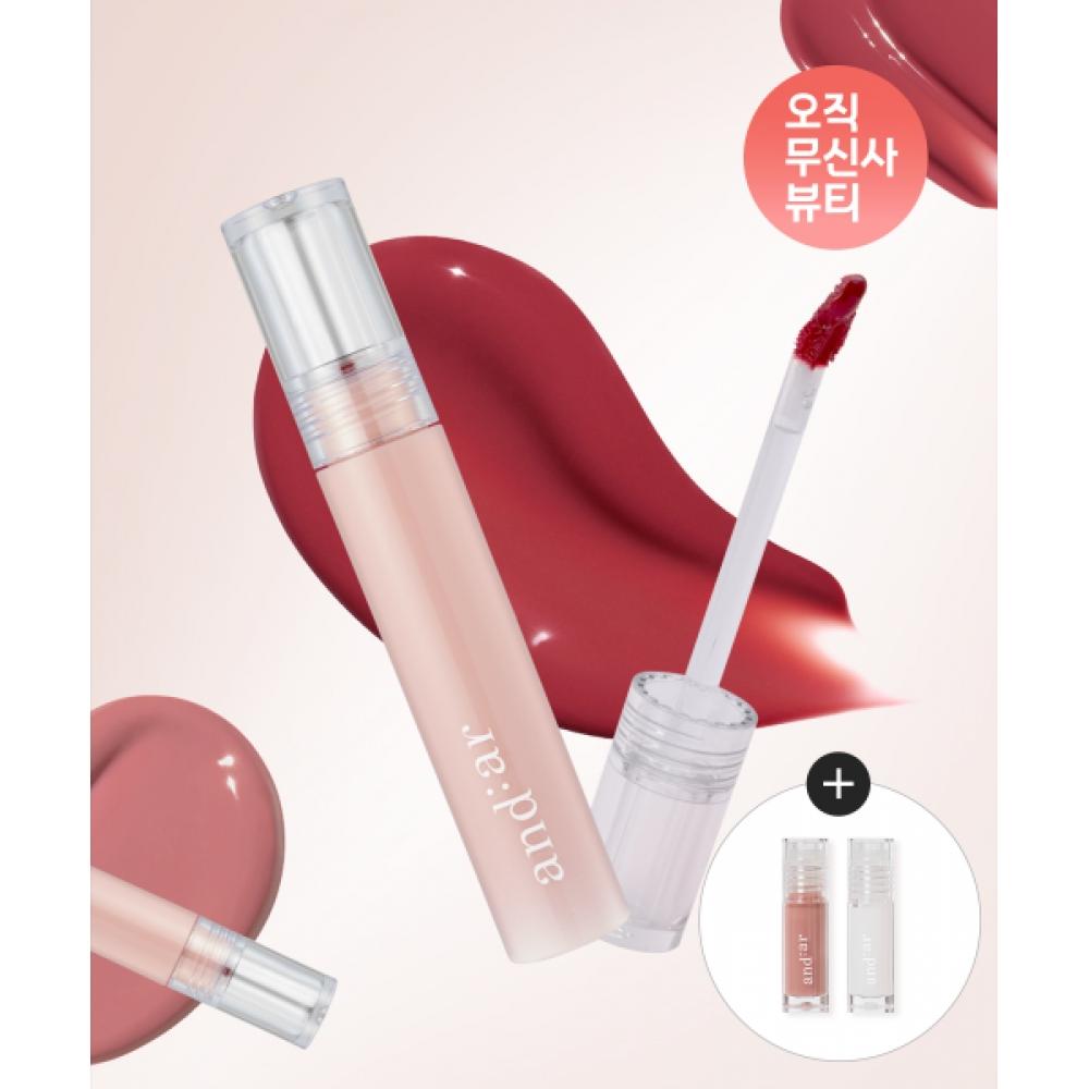 Andear Glow Lip Color 8Color + Milky Glow  Mini  2Color 01 GRACE BEIGE/1. nudity