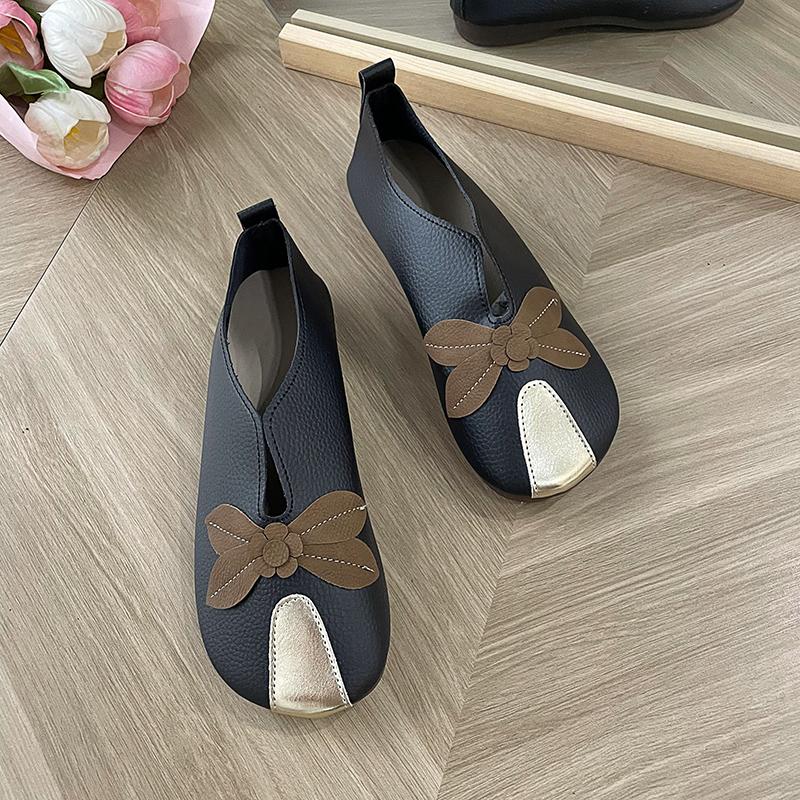 

Fashion Women s Single Shoes Thick Sole Round Head Baotou Fisherman Shoes Casual Fashion Soft Sole Non-slip Designer Zapatos De Mujer 43 чёрный