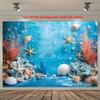Beautiful ocean themed background banner suitable for party decoration birthday celebration baptism and family gatherings