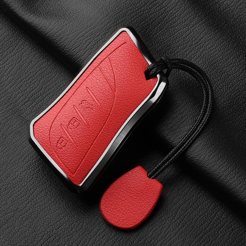 Aluminum Alloy Goatskin Car Key Case Cover For Lexus Nx Es Ux Us Rc Lx Gx Is Ct Rx 200 250H 350H 400H Ls 450H 260H 300H Ux 200