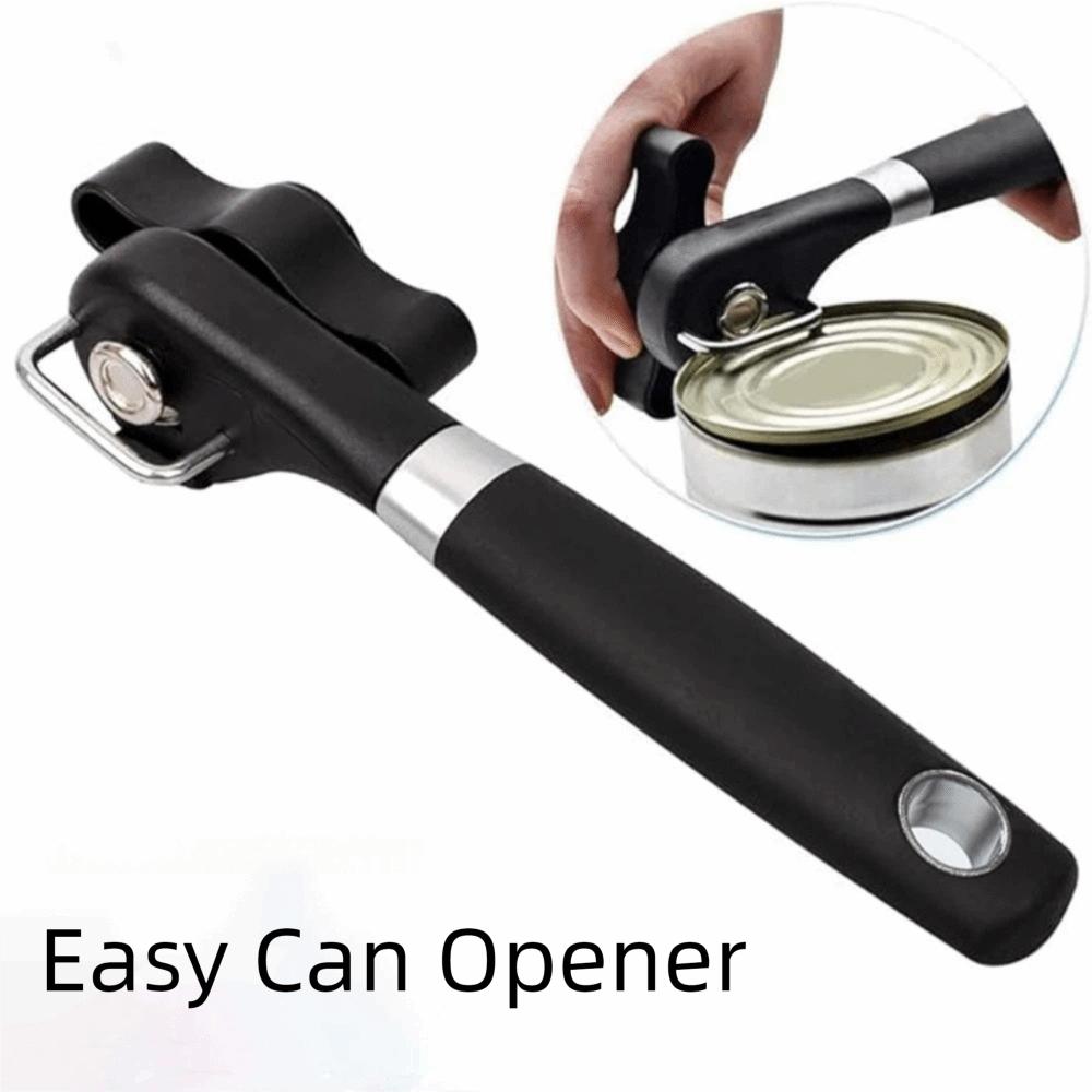 Easy Grip Can Opener Effortless Handheld Jar Opener Rust-Resistant Bottle Opener  Home