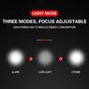 LED Bicycle Headlight, Zoom Adjustable USB Rechargeable Front Light, Waterproof Cycling Flashlight for MTB