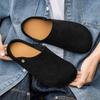 Large size velvet warm soft-soled Birkenstocks non-slip semi-drag lazy shoes