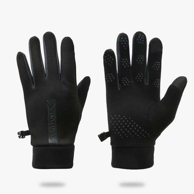Winter Gloves Men Women Cycling Bike Non-slip Thermal Fleece Cold-Resistant Wind Waterproof Warm Outdoor Running Skiing Mittens
