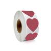 300pcs/roll Exquisite Silver Shiny Dot Heart Shaped Stickers Seal Labels for Gift Package Glitter Card Handmade Decoration