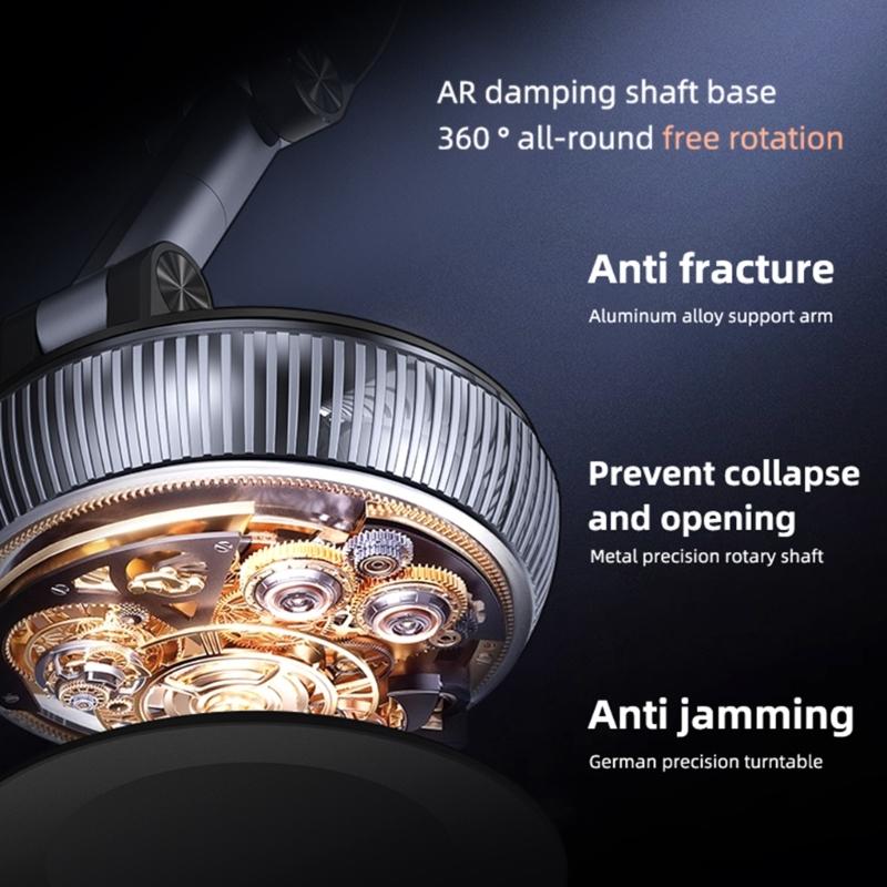 Rotating Magnetic Car Phone Holder Suction Cup Mount Stand for Phone 16 15 Mount Holder for Windshield and Dashboard