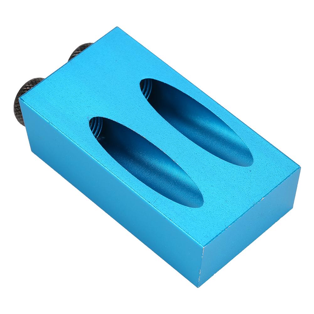 15 Degree Woodwork Guide Oblique Hole Positioner 6810mm Woodwork Locator Blue