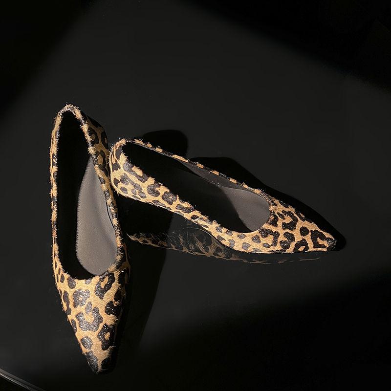 Fashion 2025 New Spring Women Pumps Square Toe Thin Heel Horsehair Leather Shoes for Women Elegant Handmade High Heels Ladies Shoes