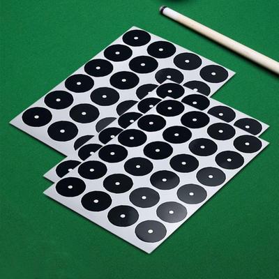 72 Pièces Points Marqueurs pour Table de Billard, Autocollants de Position de Balle pour l'Entraînement au Billard