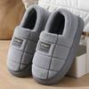 Extra Large Size Bag and Cotton Slippers, Winter Indoor Home Home Comfort and Cold-proof Plush Cotton Shoes