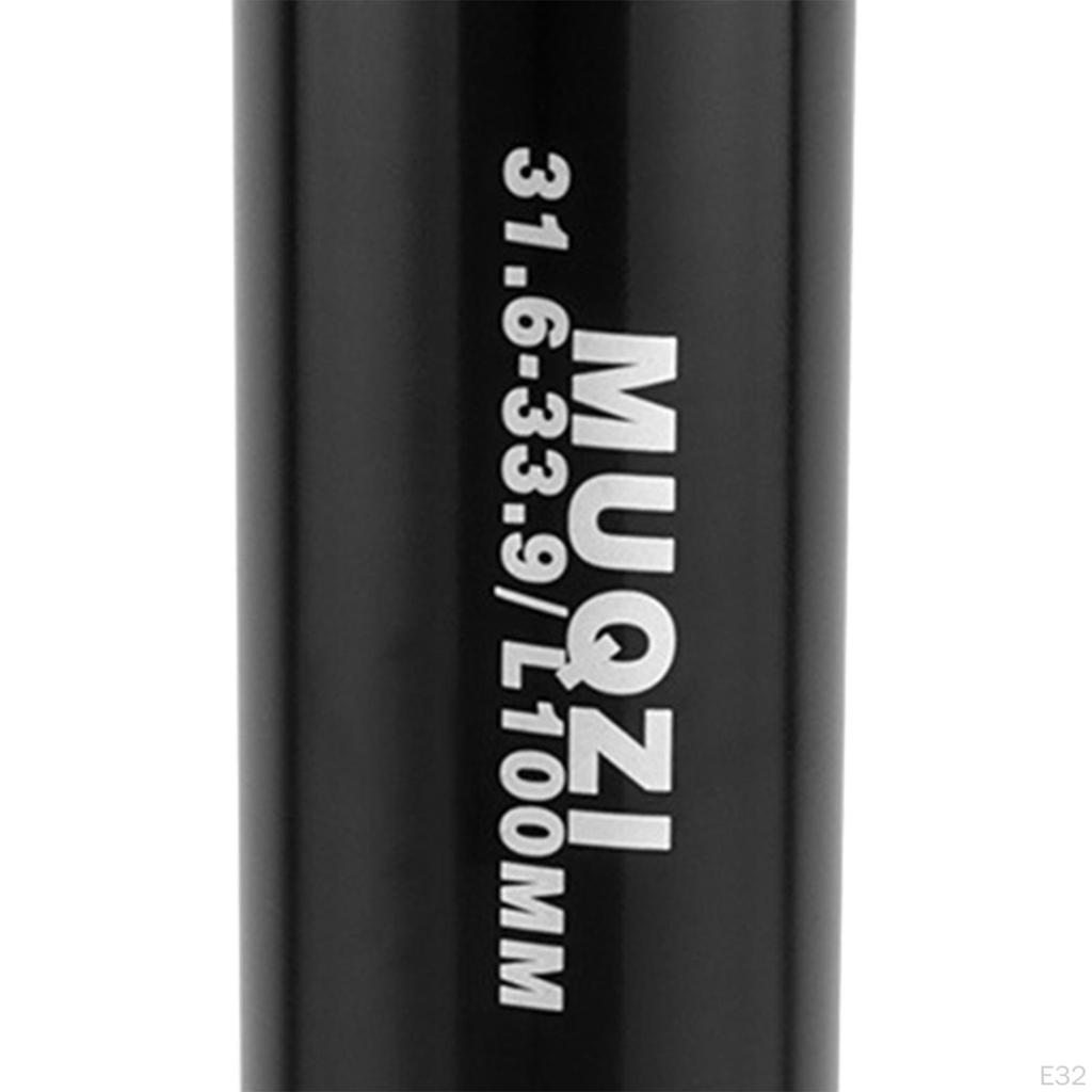 Bike Seat Post Shim Reducing Sleeve Extended 100mm Long Conversion Converter for Mountain BMX
