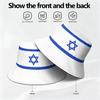 Israel Gratis Hecho a Medida Nombre Número Isr Gorra de Cubo Bandera Nacional Il Judaísmo País Árabe Impresión Logo Hebreo Árabe Sombrero de Pescador