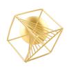 Gold Geometric Table Decor Creative 3D Iron Geometric Sculpture Compact Art Ornament Decor for