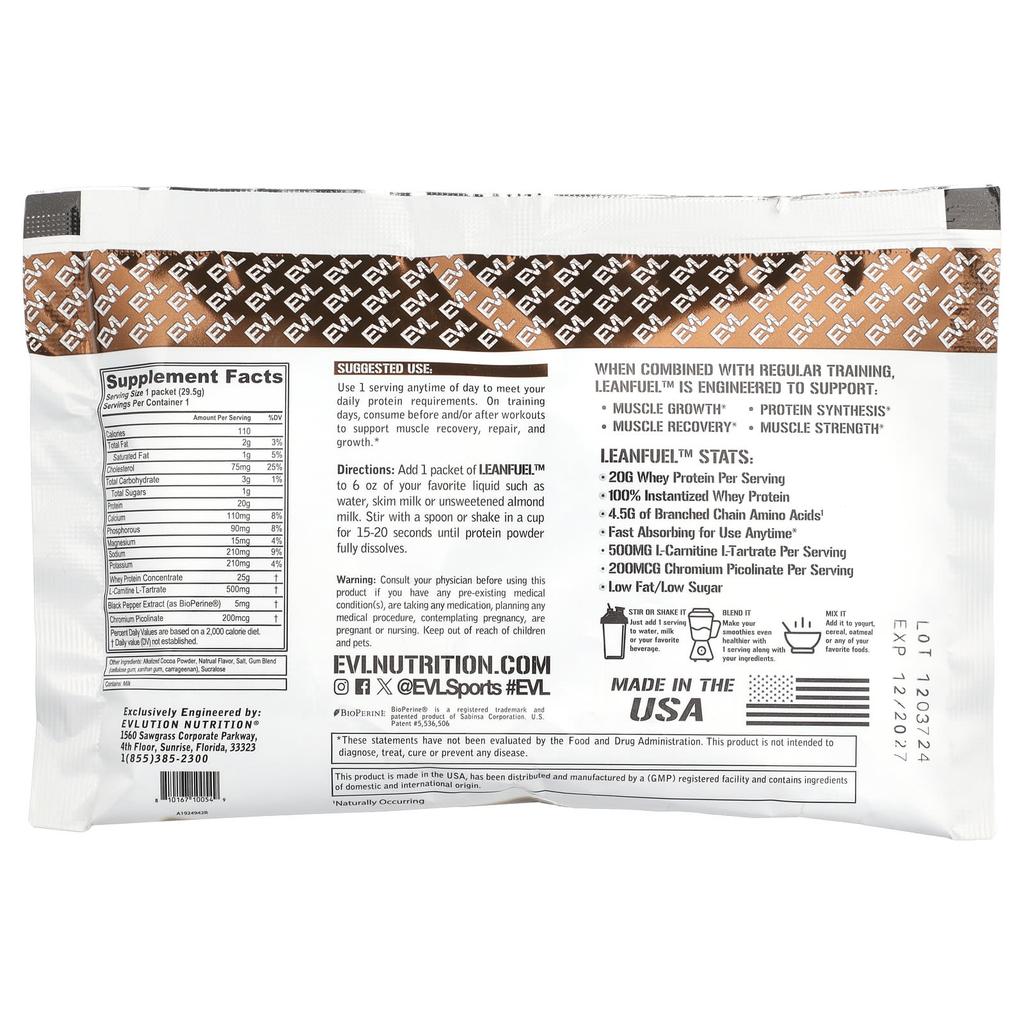 Leanfel™, Chocolate, 3 Pack, 29.5G (1Oz) Each