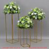 Simulated Silk Floral Arrangement: Round Flower Ball for Aisle, Table, or Wedding Stage Decoration.