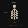 Elegant Trumpet Flower Zircon Earrings: High-Quality S925 Silver Needle, Versatile Medium-Length Design for Women