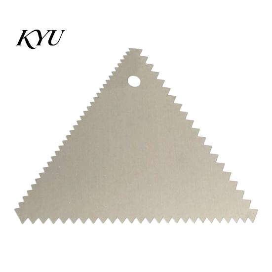 Cake Decorating Comb Stainless Steel Scraper with Multi-faceted Sawtooth, Rectangle/Pentagon/Triangle/Semi-circle Shape Cream Multipurpose Kitchen