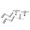 5PCS Silver Drum Tuning Key Metal Percussion Hardware Tool Premium Drum Wrench Set  For Drummers