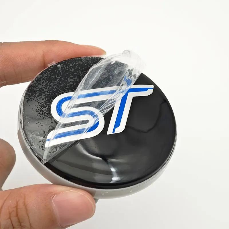 4Pcs 54mm ST Wheel Center Cover Hub Caps Car Emblem Badge For F-o-rd ST Logo Auto Accessories