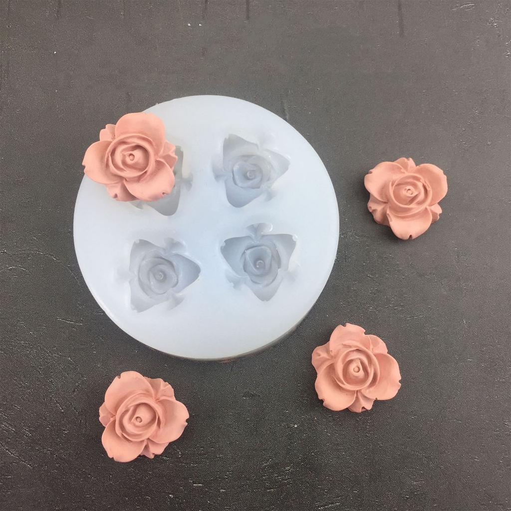 Silicone Chocolate Moulds Curled Rose Shaped Candy Molds Baking Tools Non-stick Silicone Material for Kitchen DIY Baking