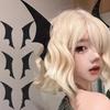 Minimalist Gothic Hair Clips Small Bat Wings Side Clips Comb Black Hairpins for Women Cosplay Halloween Costume Hair Accessories