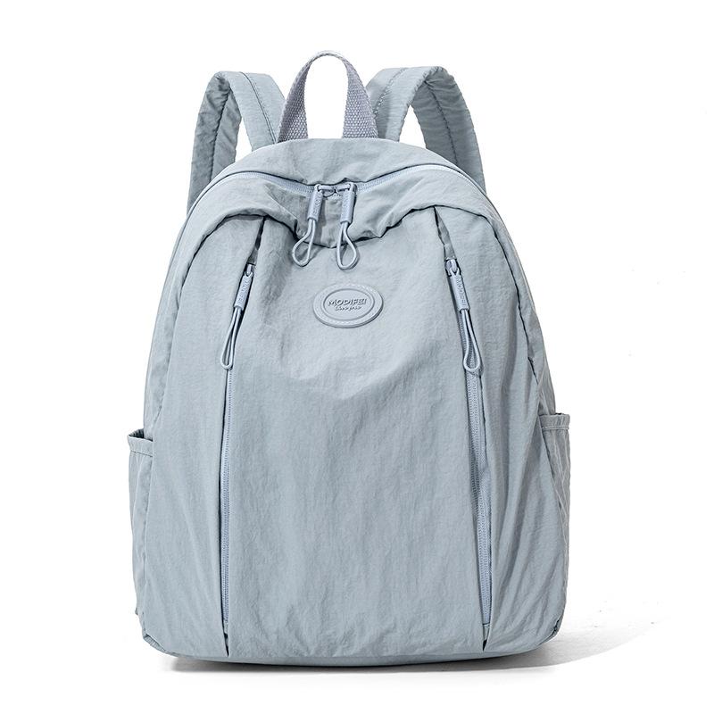 Solid Color Large Capacity Backpack Women's Travel Backpack
