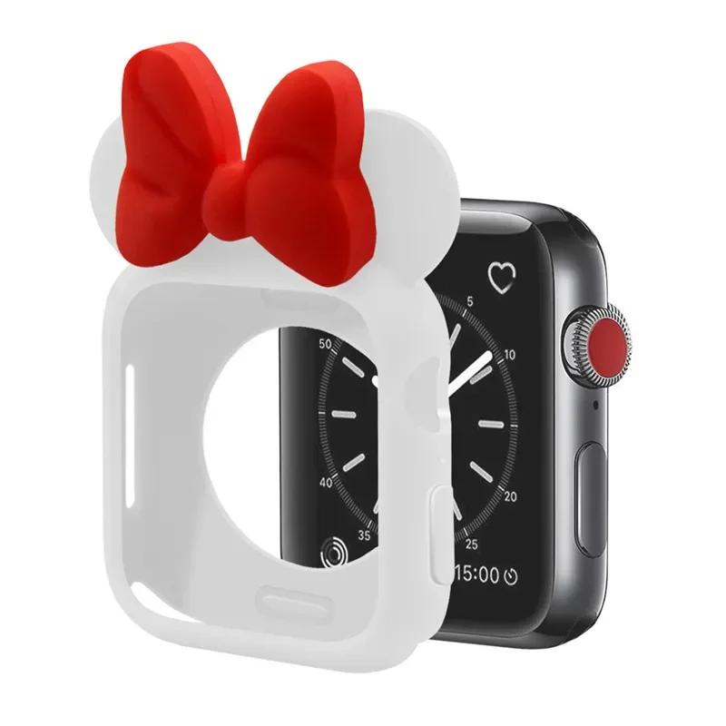 Weiche Silikonhüllen für Apple Watch 11 10 9 8 7 46mm 45mm 41 42mm Mädchen Cartoon CUTE Schutz für iWatch 6 Se 44mm 40mm