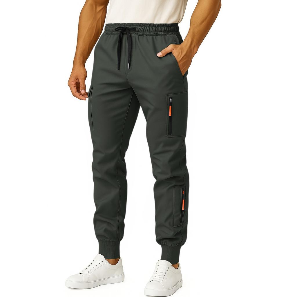 Men's High Waisted Wide Legs Pants Casual Drawstring Pants Joggers With Pockets