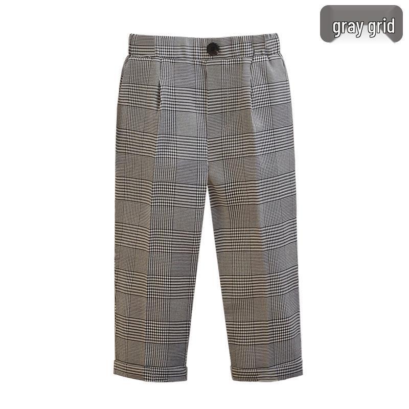 Pantaloni de costum uni pentru copii - Pantaloni lungi casual pentru băieți pentru uniforma de școală primară, costum de spectacol de primăvară/toamnă