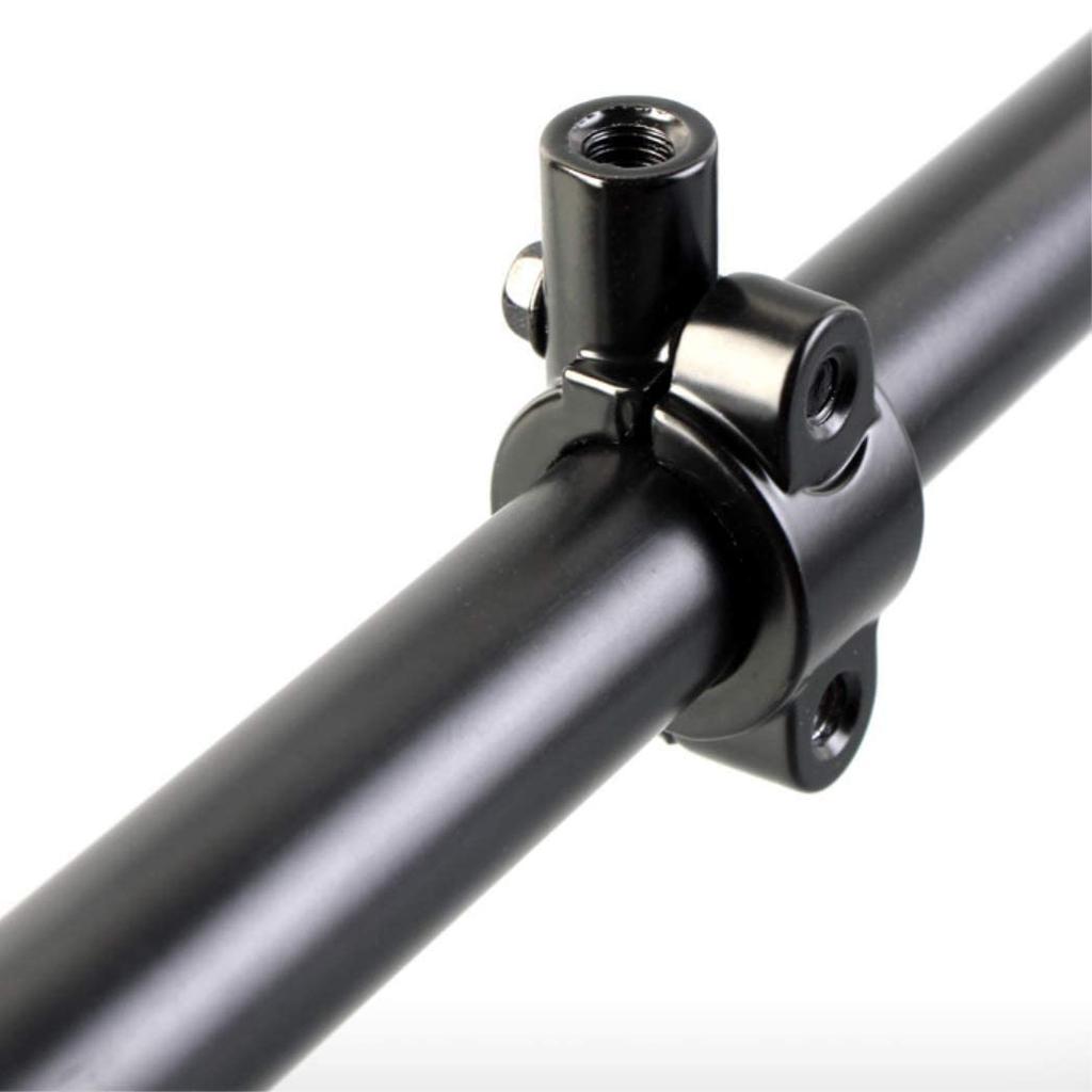 XSAJU Motorcycle Mirror Mount Bracket Handlebar Mount, Universal Positive Screws, Left and Right Set,