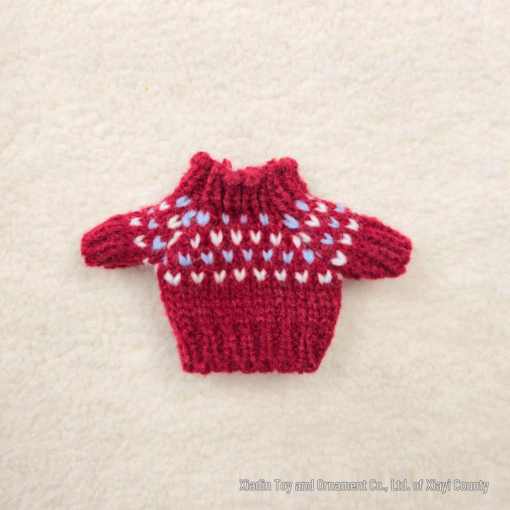 10cm West Highland Hund Baby Docka Bomull Ersättning Tröja