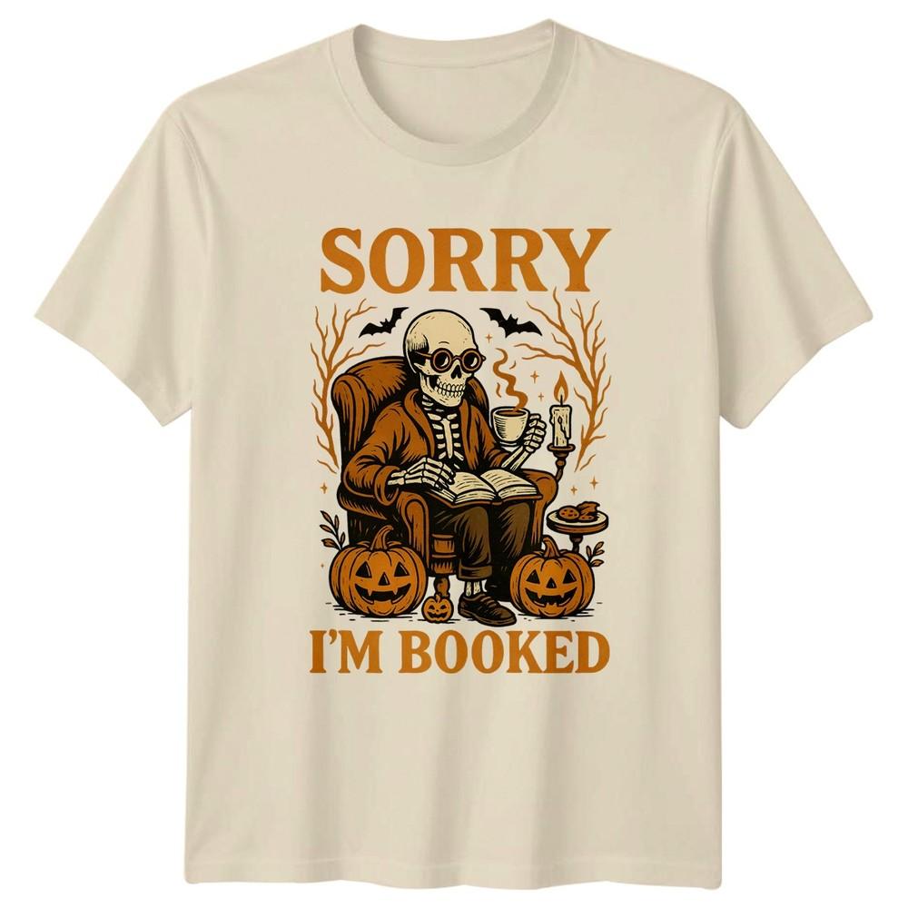 Sorry Im Booked TShirt Book Lovers Halloween Halloween Gift For Him And Her