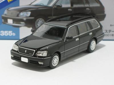 Tomica Toyota Crown Estate Athlete V 2001 Model (Black) LV-N355b [Tomix 1/64 Scale]