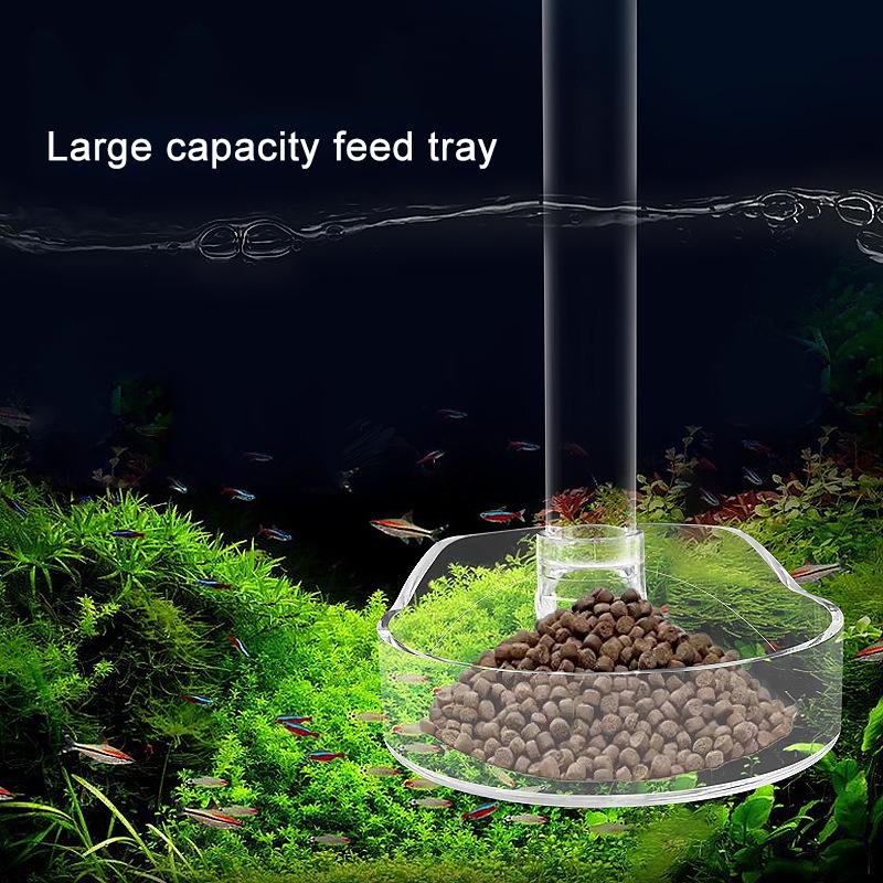 Acrylic Aquarium Fish Feeder Transparent Tube Multifunctional Large Capacity Fish Tank Food Dispenser For Aquarium Tank Shrimp