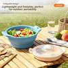 Food Grade Silicone Collapsible Steaming Pot Foldable Microwave Steamer Bowl Picnic