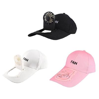 Summer Outdoor Sports Baseball Cap USB Charging Cooling Fan Adjustable Dad Hat