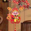 Cartoon Shaking Head God Pendant 3D Spring Festival Magnet Sticker  Door Decor