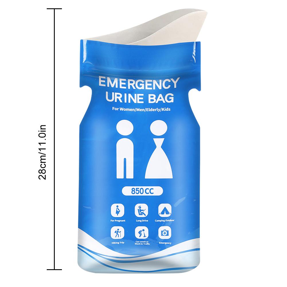 Disposable Urinal Bag Outdoor Emergency Urinate Bags Self Sealing Portable Urine Bag Emergency Pee/Wee Bags for Camping Hiking