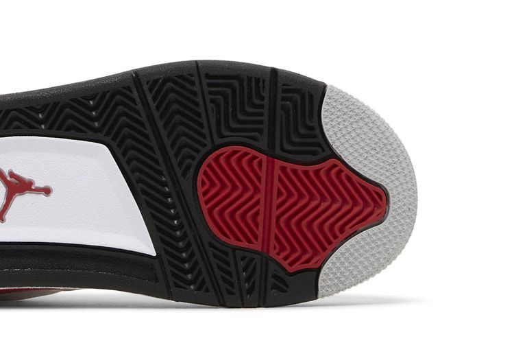 Kids' Sneakers Nike Jordan 4 Retro Red Cement (PS) White/Fire Red/Black/Neutral Grey