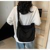 Canvas bag women's large-capacity new summer casual high-end niche lazy wind messenger bag